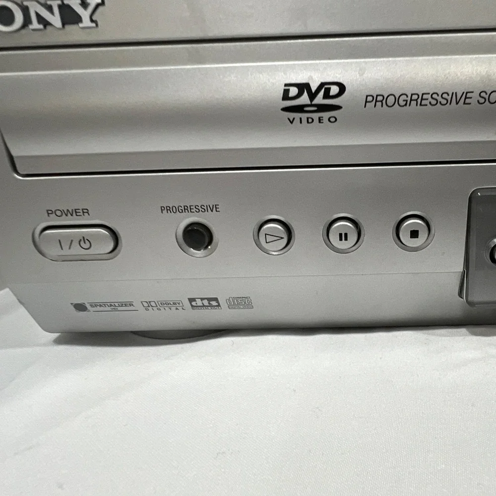 Sony SLV-D300P DVD Player VCR Player Combo Silver (No Remote) Tested Works